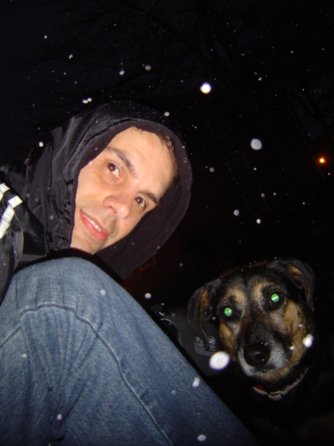 photo of Brian and dog Sammi